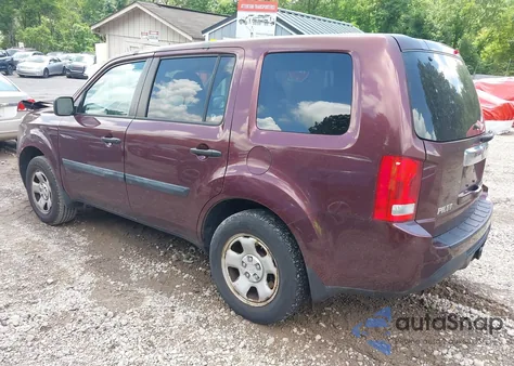 2013 Honda Pilot Lx z USA, uszkodzony, nr VIN 5FNYF3H26DB040325